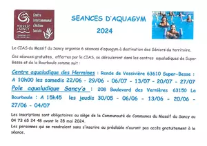Séance aqua gym 2024
